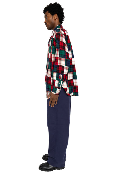 B.D. Classic-Fit Indian Flannel Patchwork
