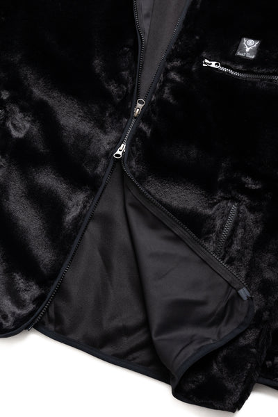 Piping Jacket Micro Fur - Black