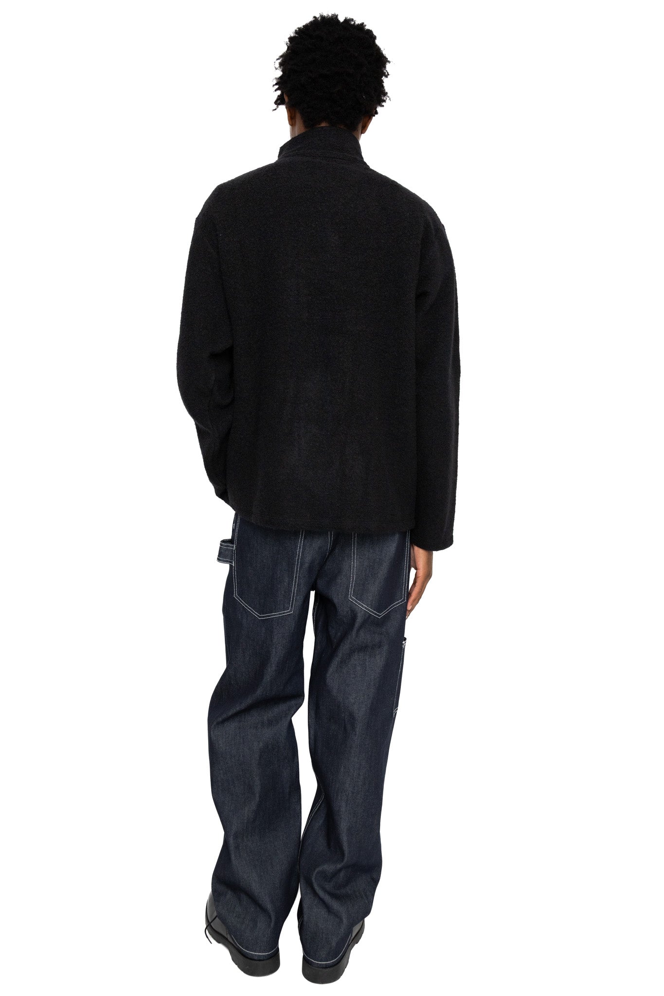 Half-Zip Pullover - Black