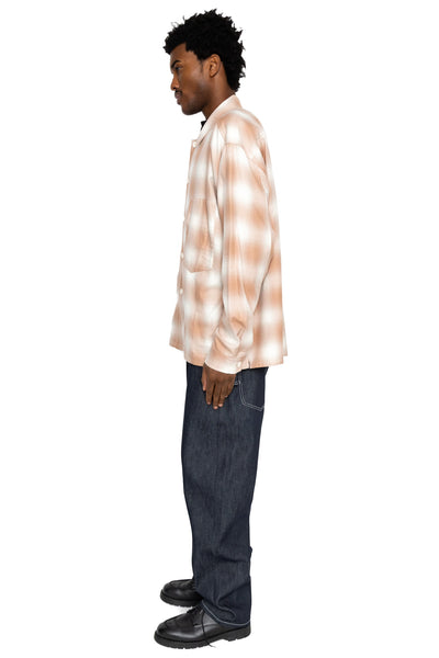 Task Shirt/Jacket - Pink/Sand Plaid