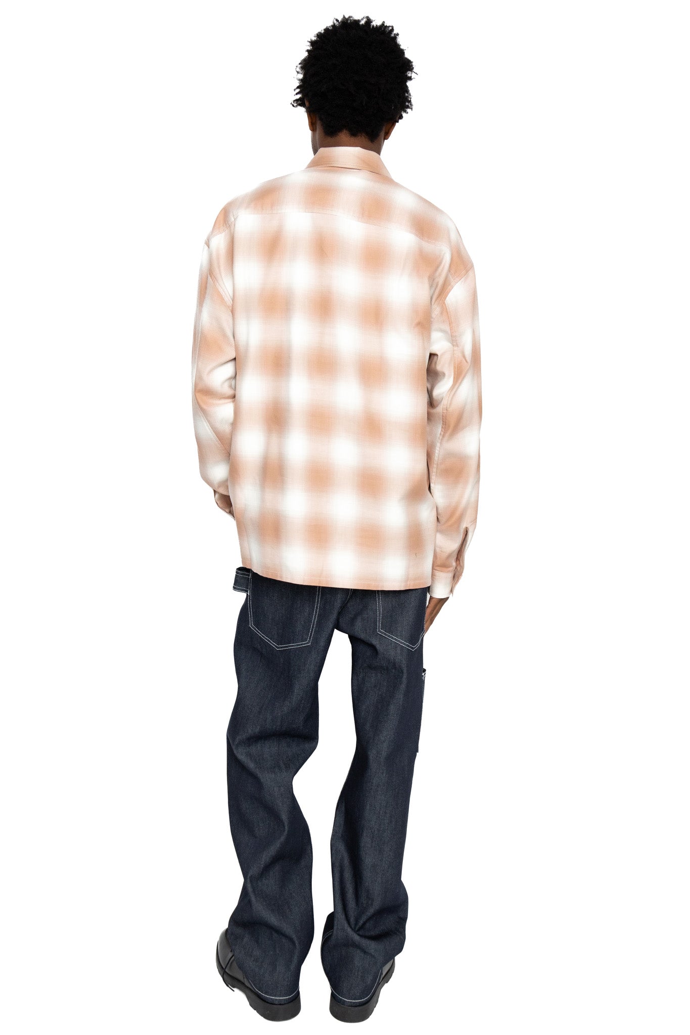Task Shirt/Jacket - Pink/Sand Plaid