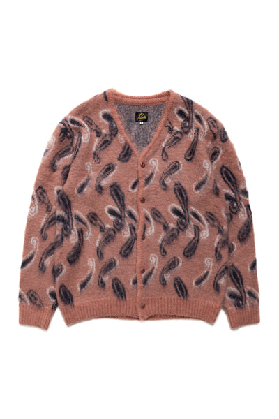 Mohair Cardigan Paisley - Pink