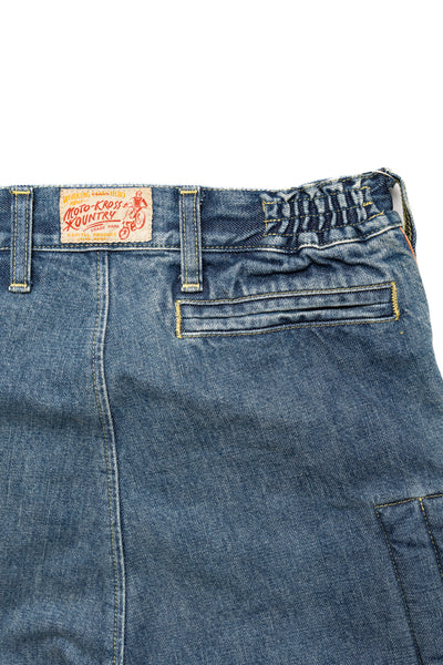 14oz Denim KOUNTRY Motocross Pants "TODOTERRENO" - Faded Indigo