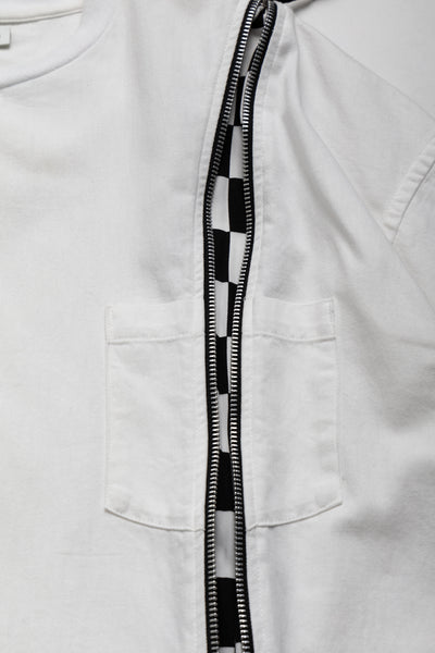  OLD PARK's x MINEDENIM's original denim T-shirt made from 6oz natural slub light ounce denim. Various silhouettes can be adjusted by opening and closing the zipper that runs from the shoulder to the hem. Loose silhouette denim T-shirt 