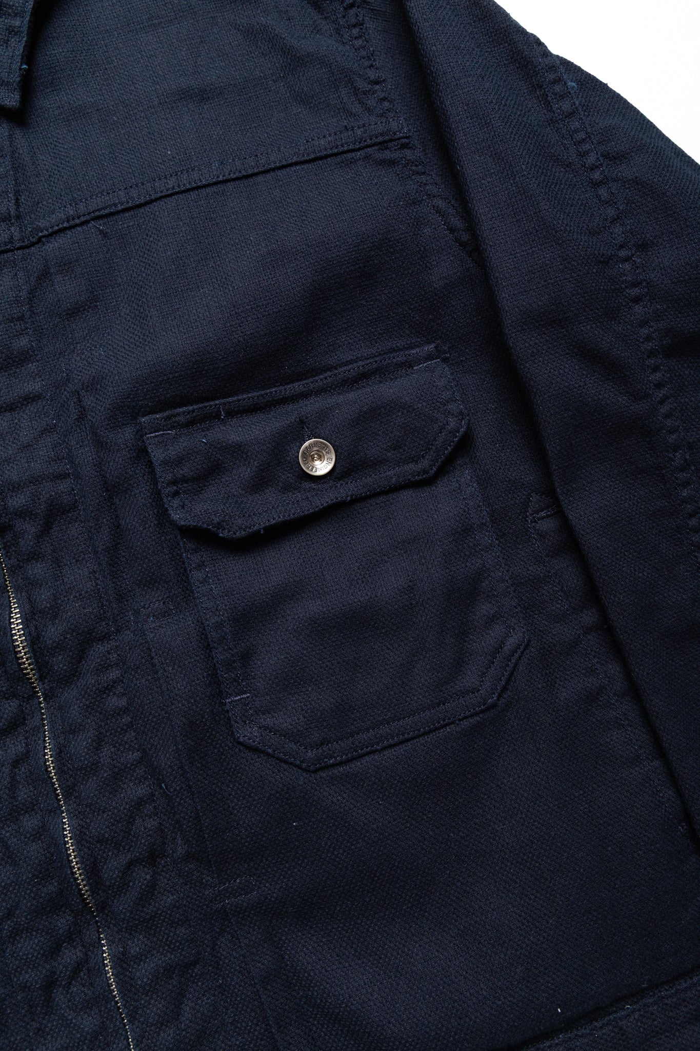 Trucker Jacket CL Java Cloth - Dk. Navy