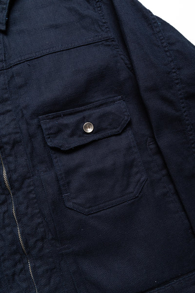 Trucker Jacket CL Java Cloth - Dk. Navy