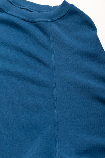 Crew Nack Raglan French Terry - Washed Cobalt