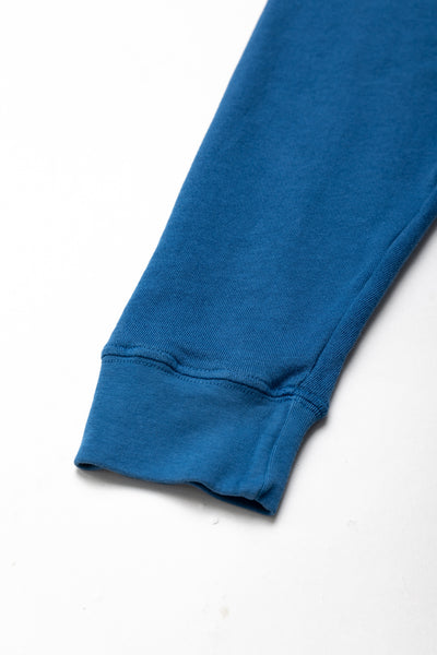 Crew Nack Raglan French Terry - Washed Cobalt