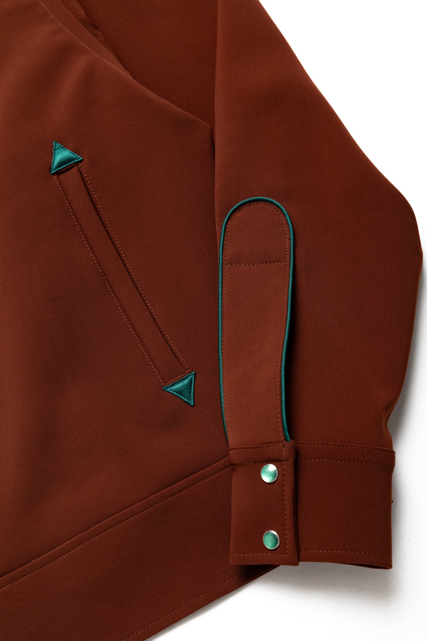 Piping Cowboy Jac PE/PU Double Cloth - Brown