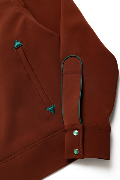 Piping Cowboy Jac PE/PU Double Cloth - Brown