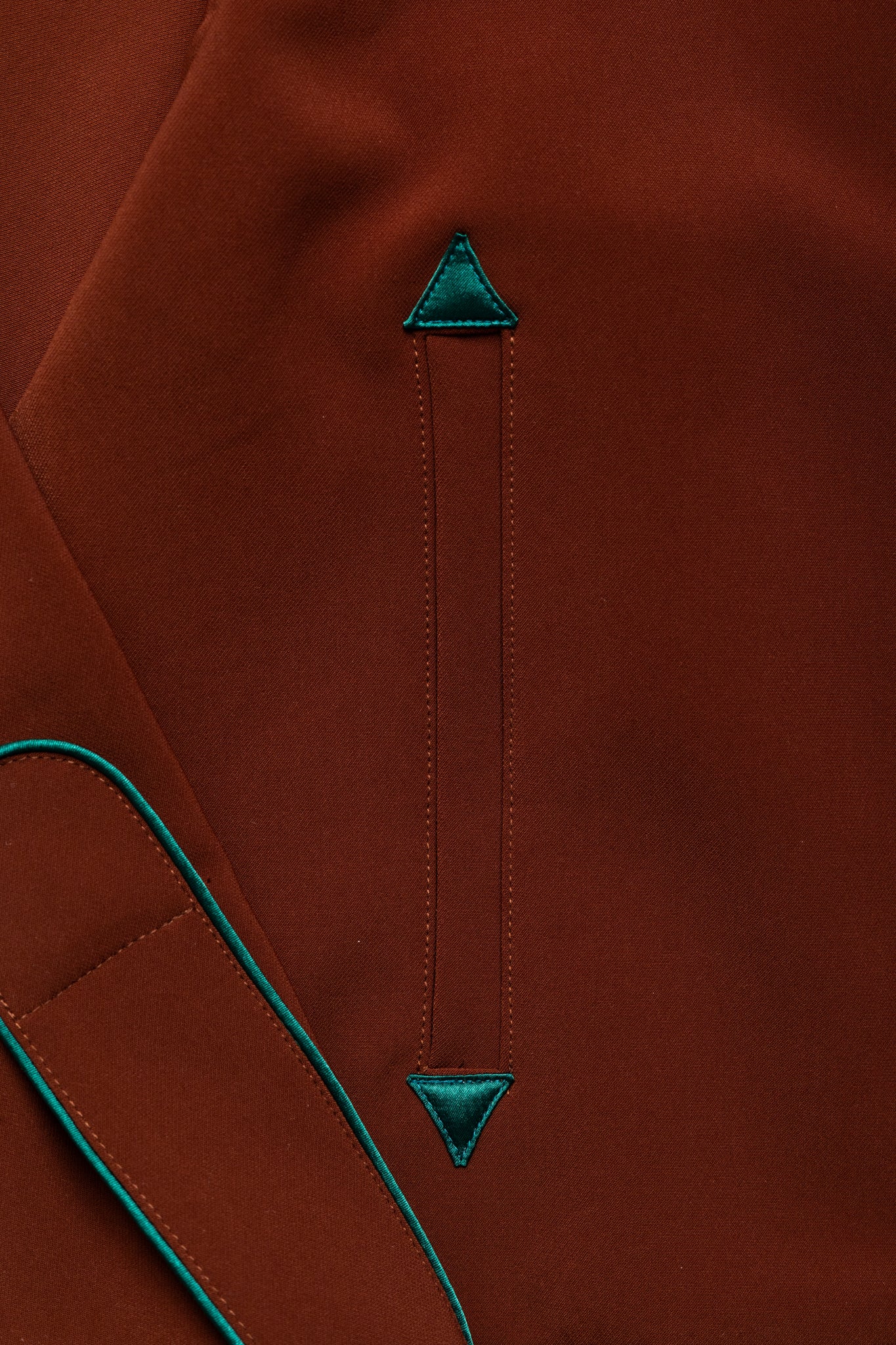 Piping Cowboy Jac PE/PU Double Cloth - Brown