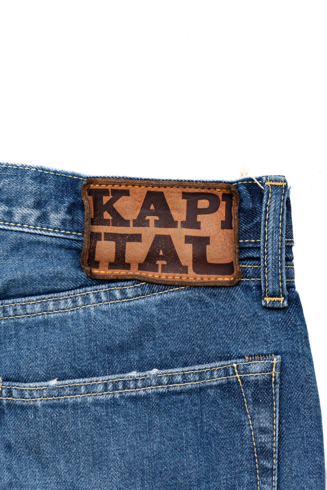 Kapital 14oz Denim 5P MONKEY CISCO - Mid Tone – BLUE IN
