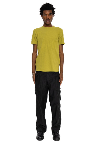 Gauze Jersey Pocket T - Yellow Green