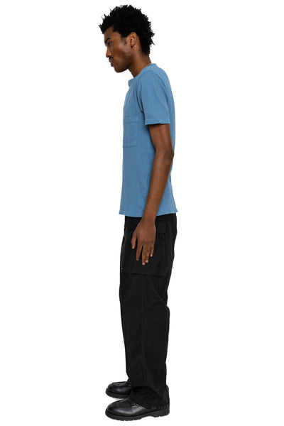 Gauze Jersey Pocket T - Light Blue