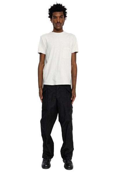 Gauze Jersey Pocket T - Ivory