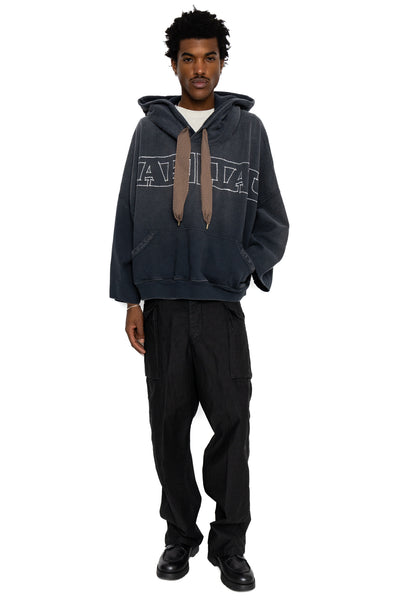 SWT Knit DEVIL Hoodie (KAPITAL Embroidery) - Black