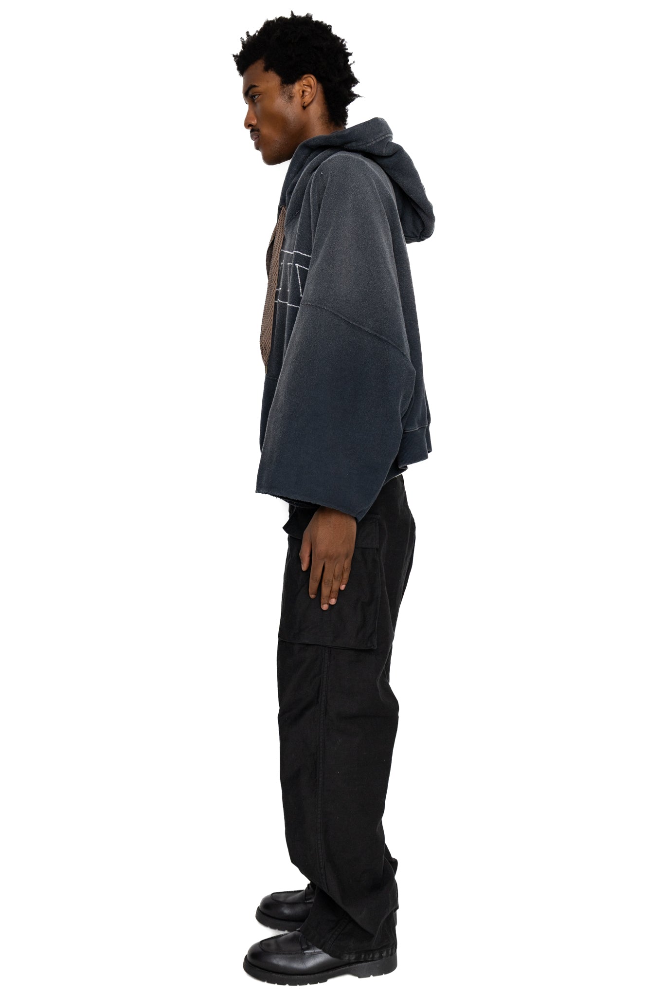 SWT Knit DEVIL Hoodie (KAPITAL Embroidery) - Black