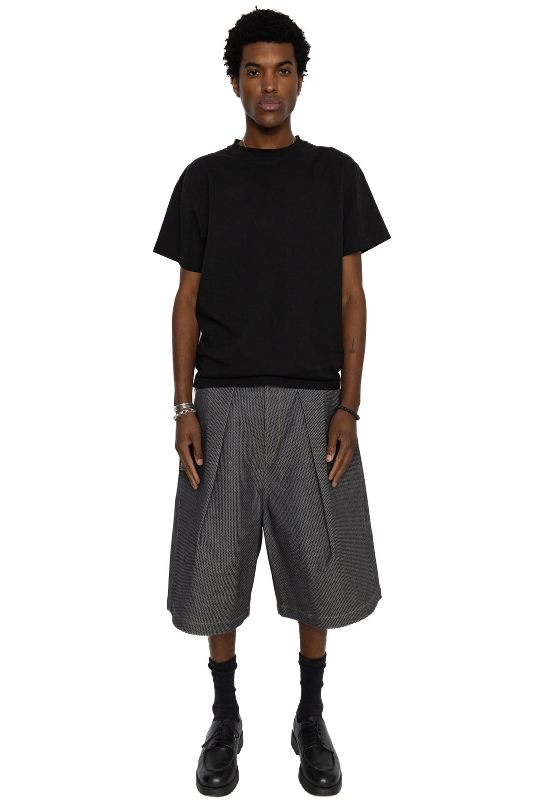 Kapital Century Denim KOME-KOME Jorts (Shallow) - Sumi (N7S