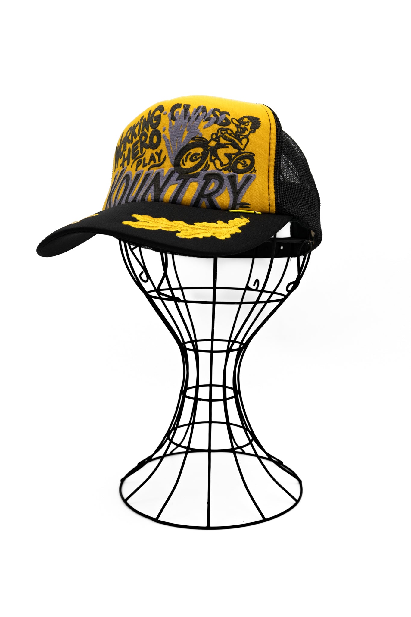 Kapital KOUNTRY RACER Truck Cap Orange x Black BLUE IN GREEN SOHO