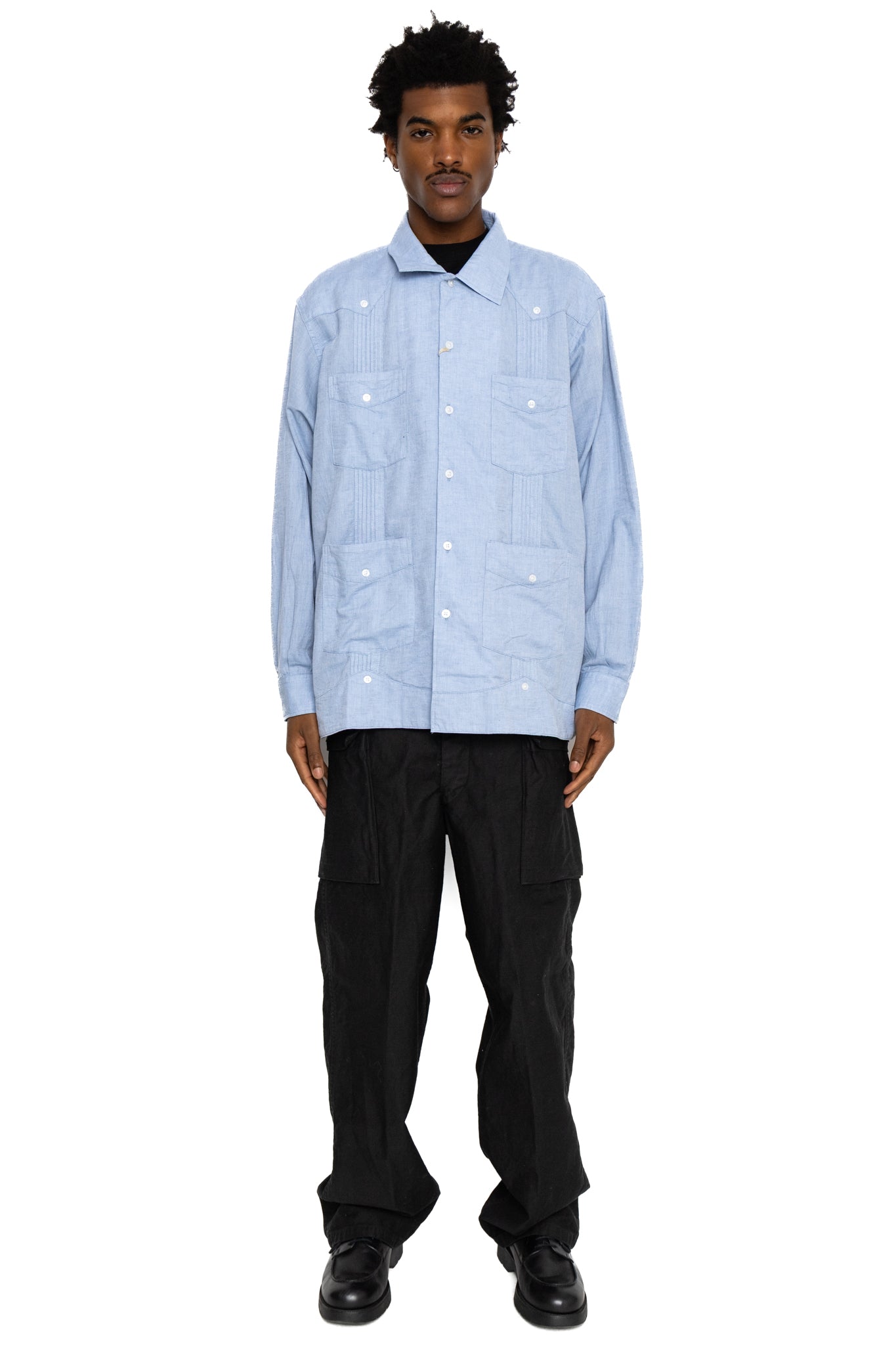 Guayabera Shirt CL Solid - Lt. Blue