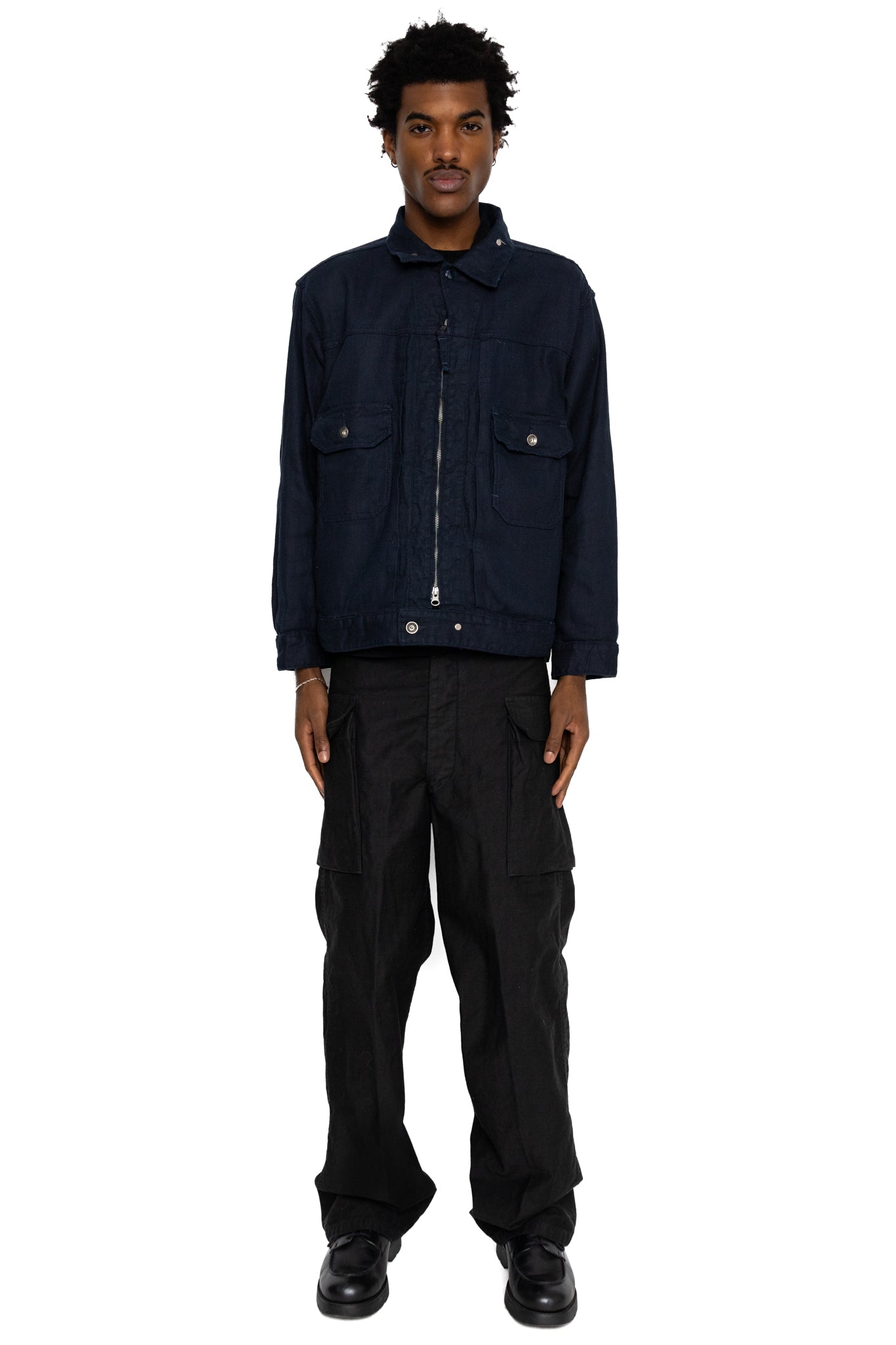 Trucker Jacket CL Java Cloth - Dk. Navy