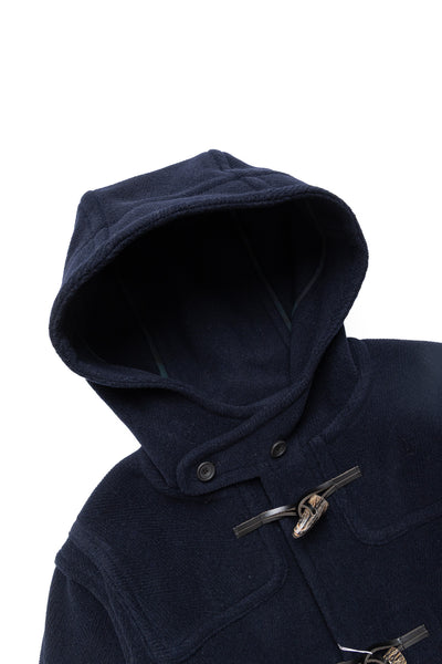 Duffle Coat Herringbone - Navy