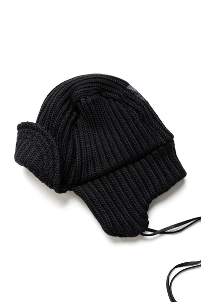 Bomber Cap W/A Knit - Black