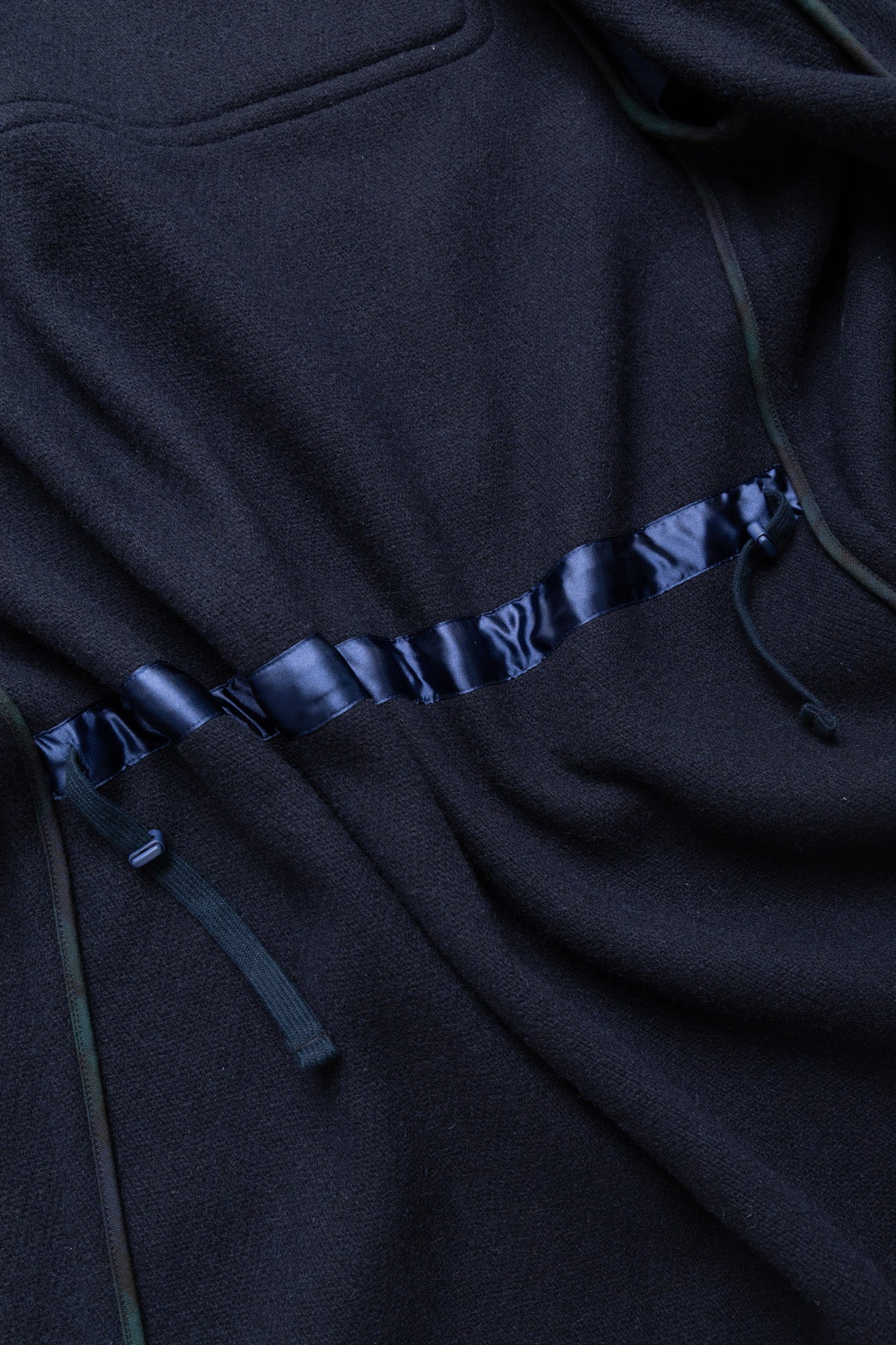 Duffle Coat Herringbone - Navy