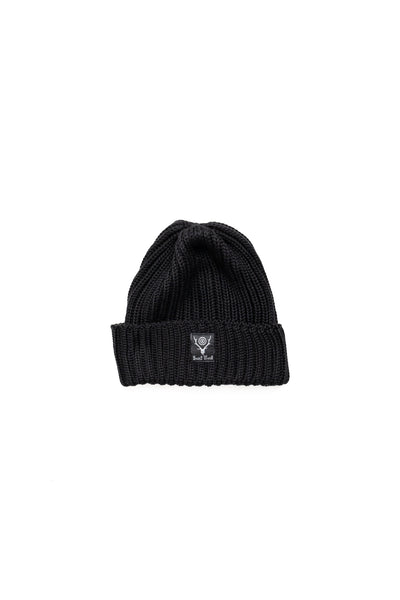 Watch Cap W/A Knit - Black