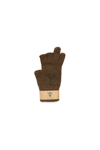 Glove W/A Knit - Mocha