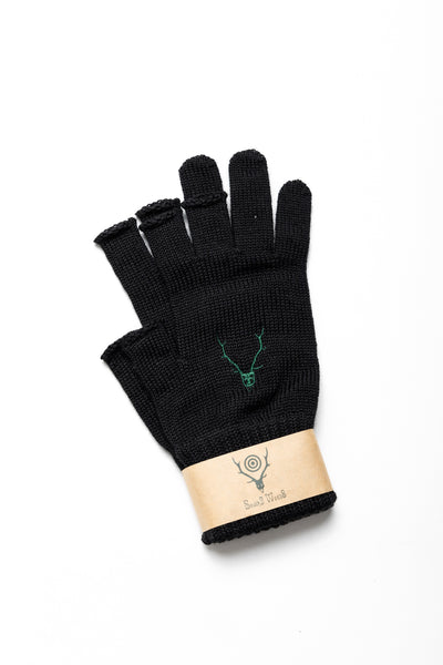 Glove W/A Knit - Black