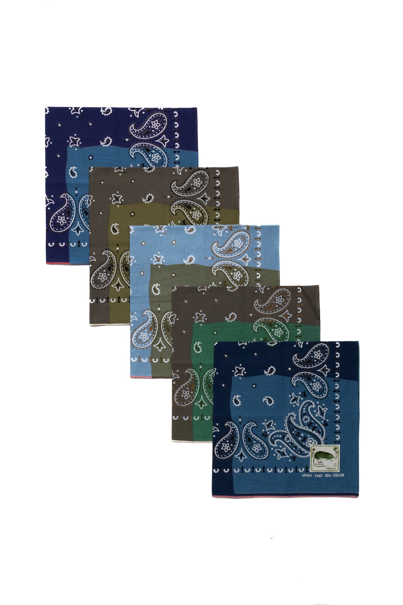 Fastcolor Selvedge Bandana (Paisley Patchwork)
