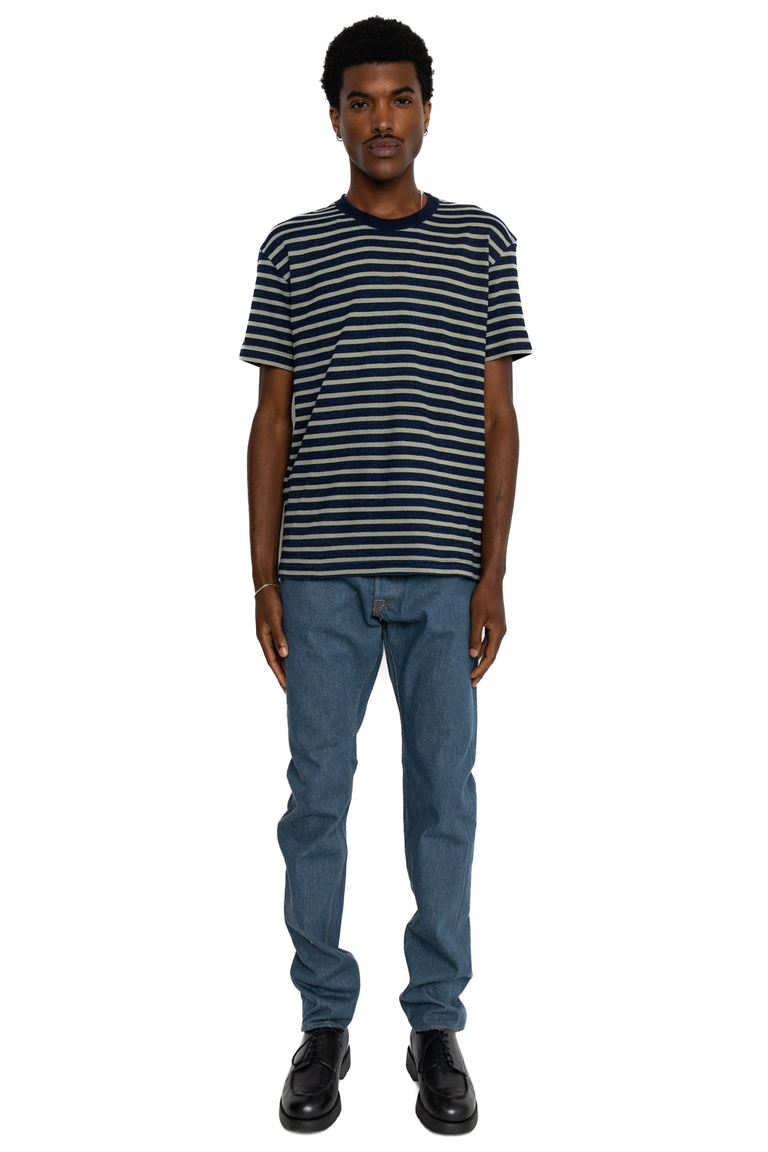 SMBL-14oz-019 14oz Smoky Blue Relaxed Tapered – BLUE IN GREEN SOHO