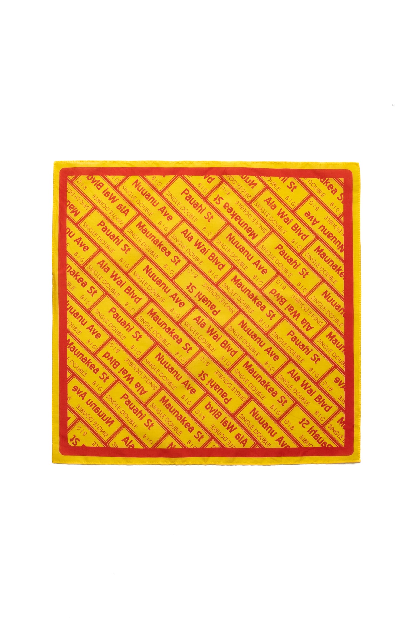 Minnano Bandana for Single Double x Blue in Green