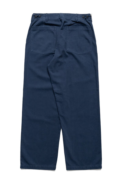 Herringbone Twill Summer Fatigue Pants - Navy