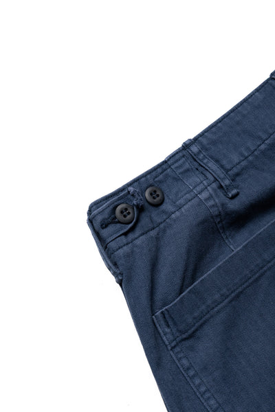 Herringbone Twill Summer Fatigue Pants - Navy