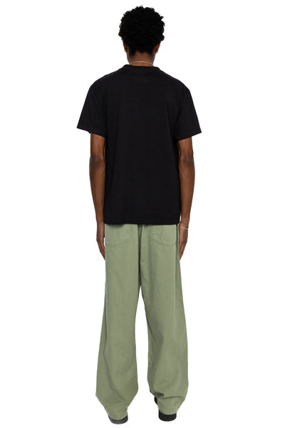 Herringbone Twill Summer Fatigue Pants - Green