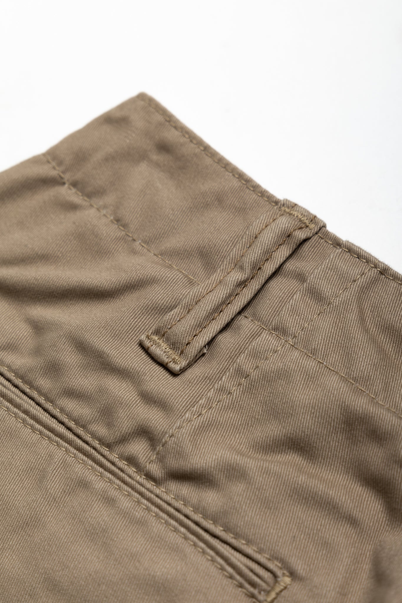 Worker's Chino High Density Twill Trousers - Beige