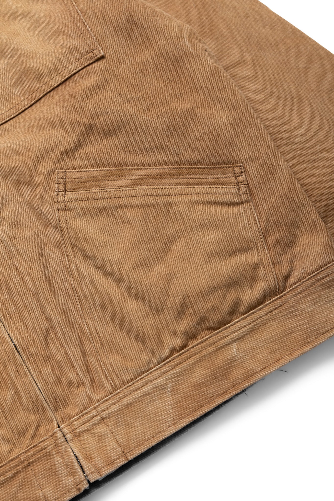 Zipped Work Jacket Duck Canvas/Kakishibu Paint - Dk. Brown