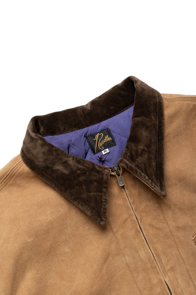 Zipped Work Jacket Duck Canvas/Kakishibu Paint - Dk. Brown