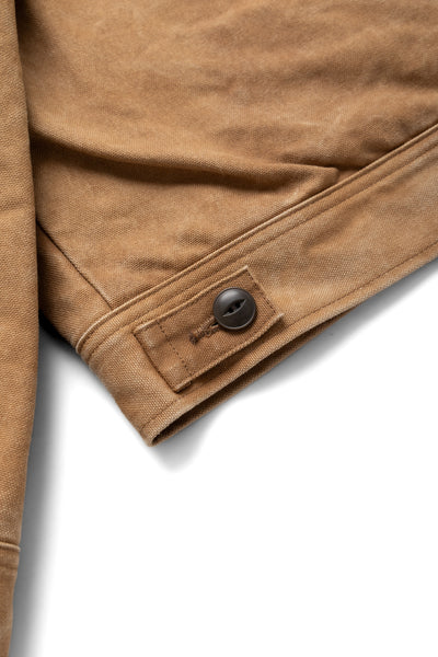 Zipped Work Jacket Duck Canvas/Kakishibu Paint - Dk. Brown