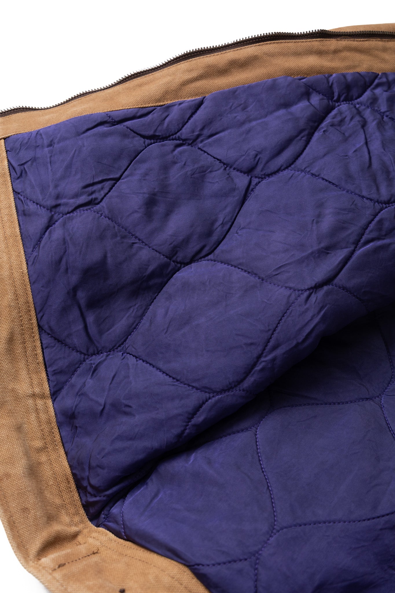 Zipped Work Jacket Duck Canvas/Kakishibu Paint - Dk. Brown