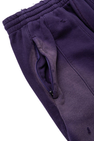 Deconstructed H.D. Sweat Pant Cotton French Terry - Purple