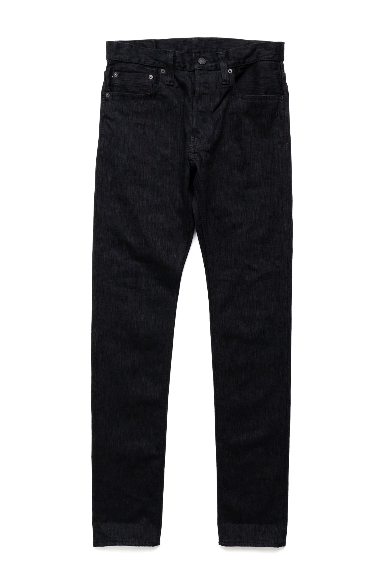 13oz Stretch Denim Relaxed Tapered - Double Black