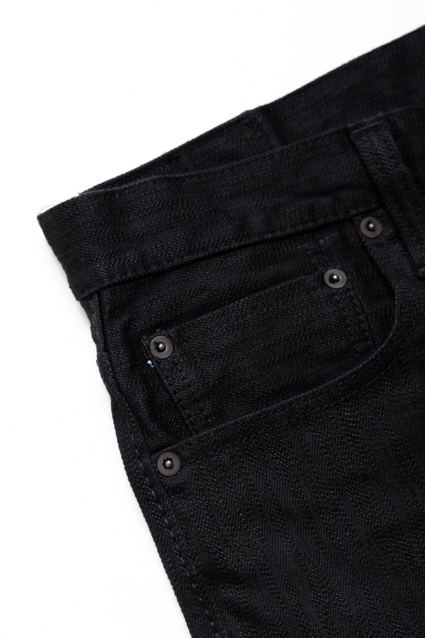 13oz Stretch Denim Relaxed Tapered - Double Black