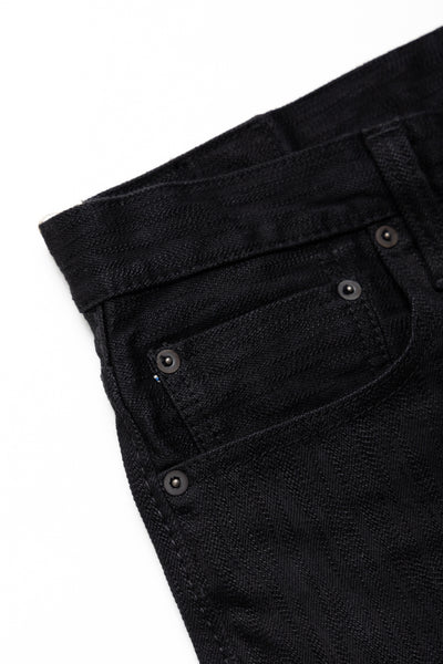13oz Stretch Denim Relaxed Tapered - Double Black