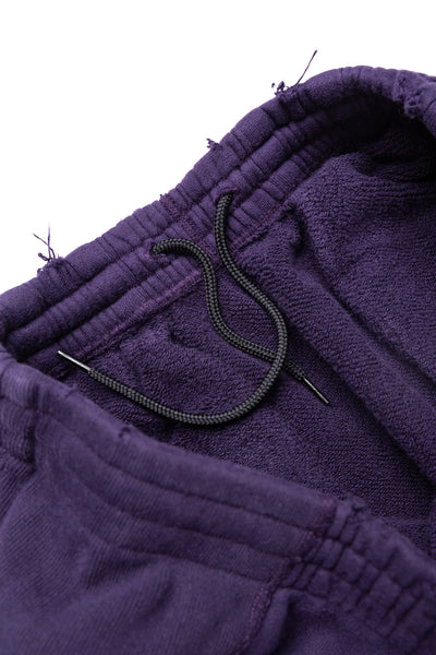 Deconstructed H.D. Sweat Pant Cotton French Terry - Purple