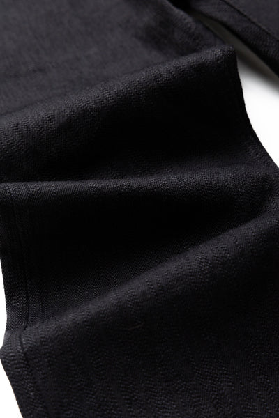 13oz Stretch Denim Relaxed Tapered - Double Black