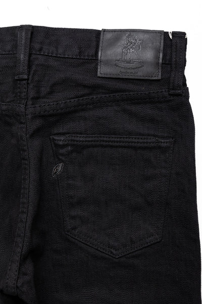 13oz Stretch Denim Relaxed Tapered - Double Black