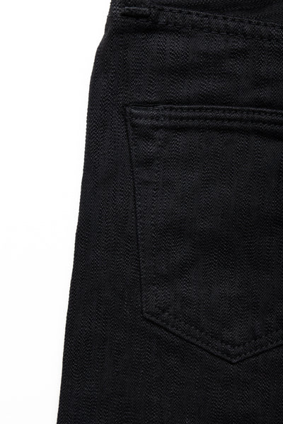 13oz Stretch Denim Relaxed Tapered - Double Black